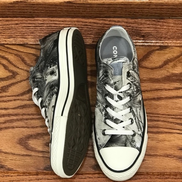 Converse CTAS Ox Dolphin Black Egret Shoes - Picture 3 of 6